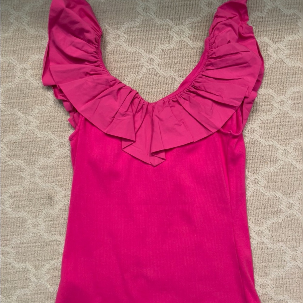 Anthropology hot pink top